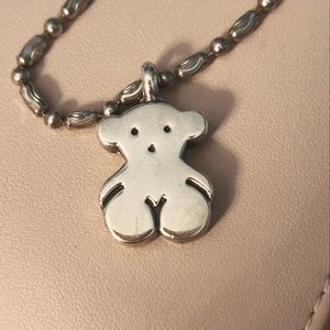 Tous Sterling Silver 925 Bear Pendant VINTAGE & 18" Sterling Silver Chain